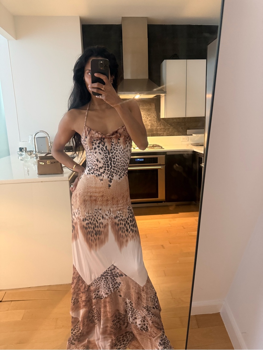 KOIR Leopard Print Maxi Dress – NWT